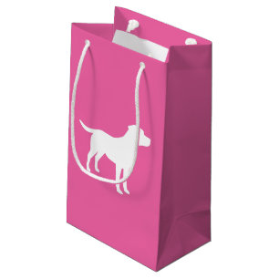 Labrador Theme Dog Baby Shower Pink Lab Small Gift Bag