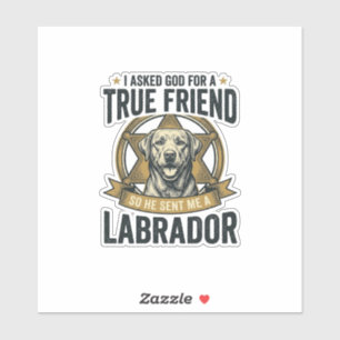 Labrador True Friend Vintage Dog Lover Design_1