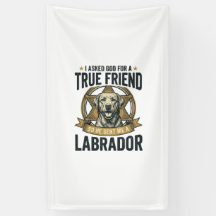 Labrador True Friend Vintage Dog Lover Design_1 Banner