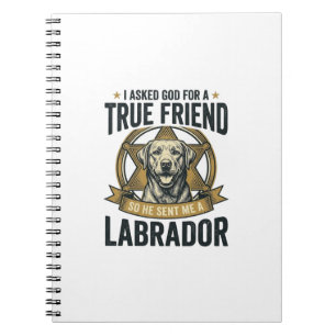 Labrador True Friend Vintage Dog Lover Design_1 Notebook