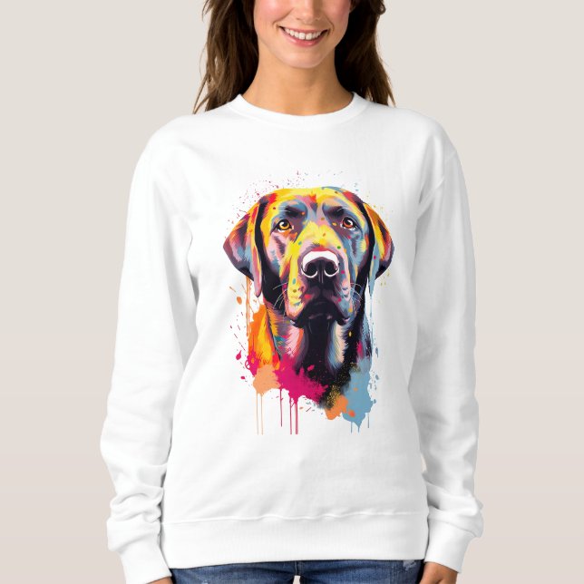 Labrador Vibrant and Colourful Sweatshirt (Front)