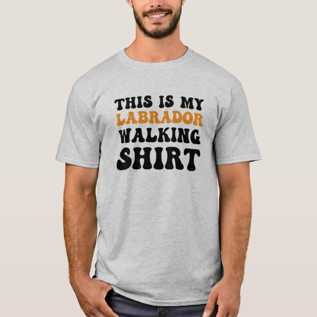 Labrador Walking T-Shirt (Front)