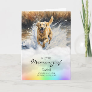 Labrador watercolour pet dog loss sympathy card