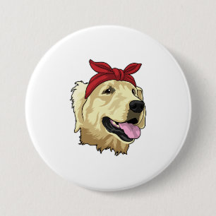 Labrador with Bandana 7.5 Cm Round Badge