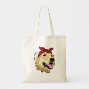 Labrador with Bandana Tote Bag