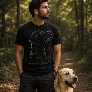 Labrador Word Art Loyalty in Every Line T-Shirt