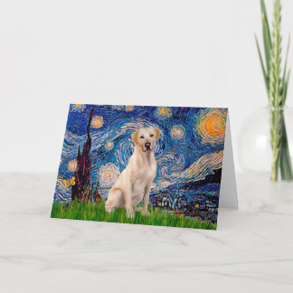 Labrador (Y7) - Starry Night Card