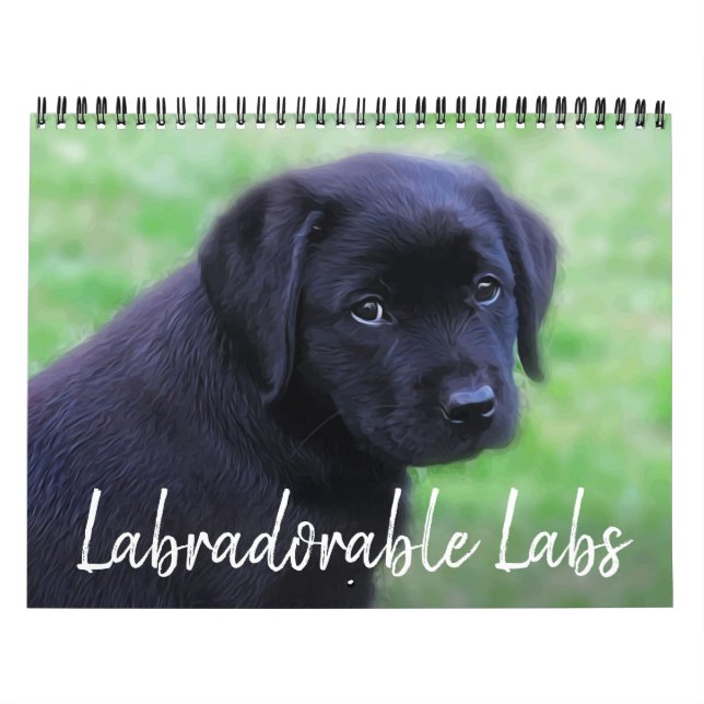 Labradorable Labs - Black Labrador Retriever Calendar (Cover)