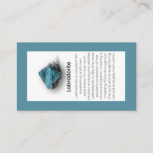 Labradorite Crystal Meaning Jewellery Display Business Card