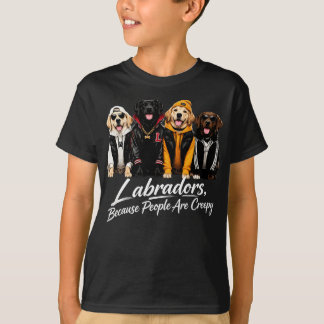 Labradors Because People are Creepy Halloween Dogs T-Shirt