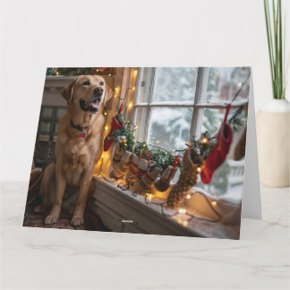 Labrador's Christmas View Card
