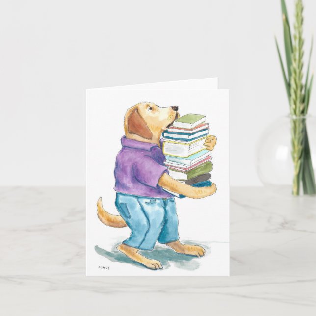 Labrarian Book Lover Card (Front)