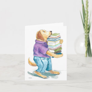 Labrarian Book Lover Card