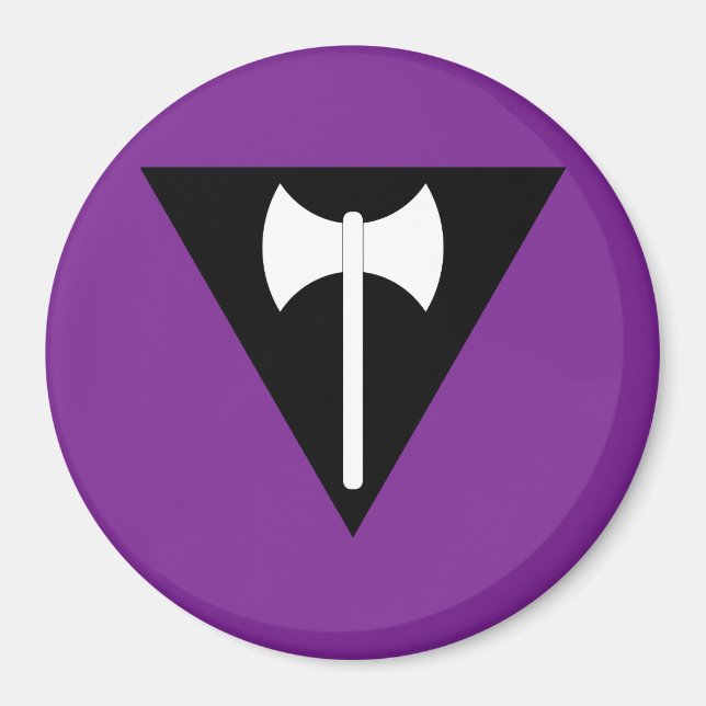 Labrys Lesbian Flag Magnet (Front)