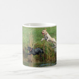Labs Jumping Coffee Mug