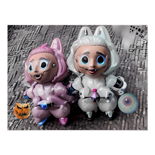 Labubu Tricks and Treats Poster (Front)