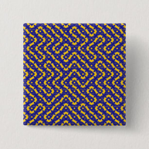 labyrinth 15 cm square badge