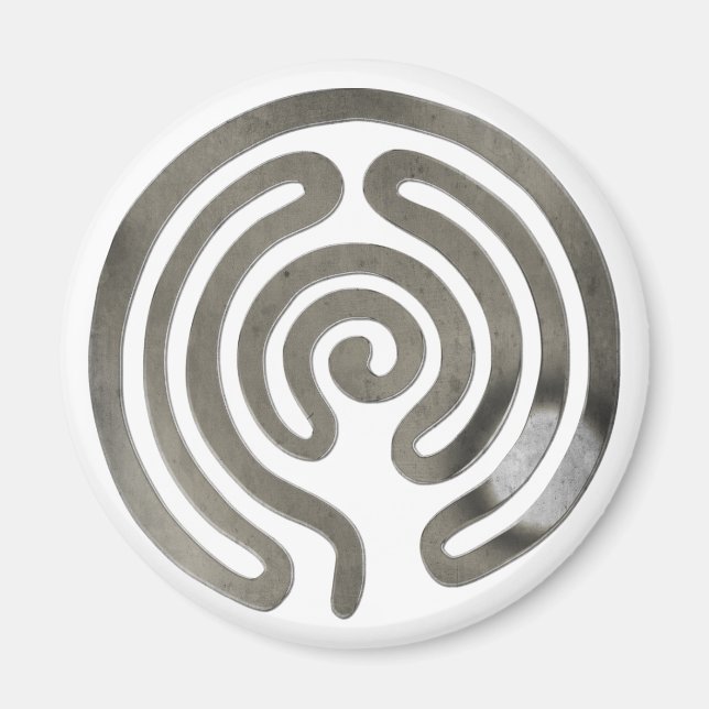 labyrinth antiquesilver | make your own background magnet (Front)