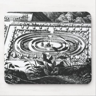 Labyrinth at Heidelberg, Hortus Palatinus (engravi Mouse Mat