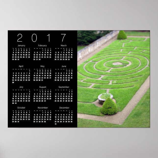 Labyrinth Calendar Poster 2017 (Front)