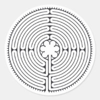 Labyrinth Cathedral of Chartres Black and White