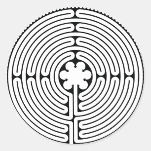 Labyrinth Classic Round Sticker