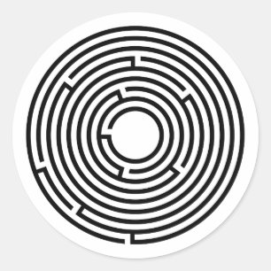 Labyrinth Classic Round Sticker