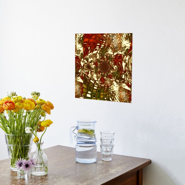 "Labyrinth" Foil Print Wall Art (Laydown (Kitchen))