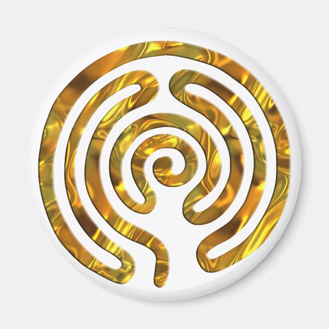 Labyrinth GOLD | make your own background Magnet (Front)