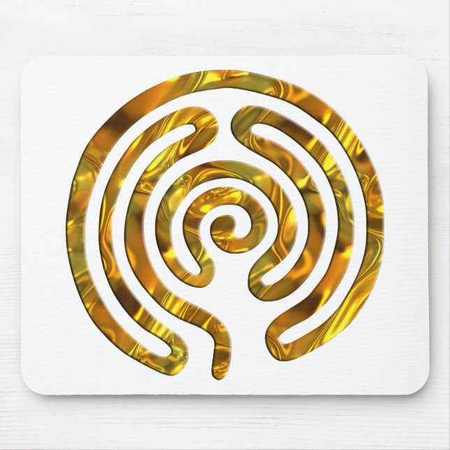 Labyrinth GOLD | make your own background Mouse Mat (Front)
