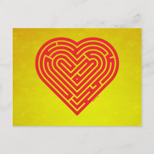 Labyrinth Heart Postcard