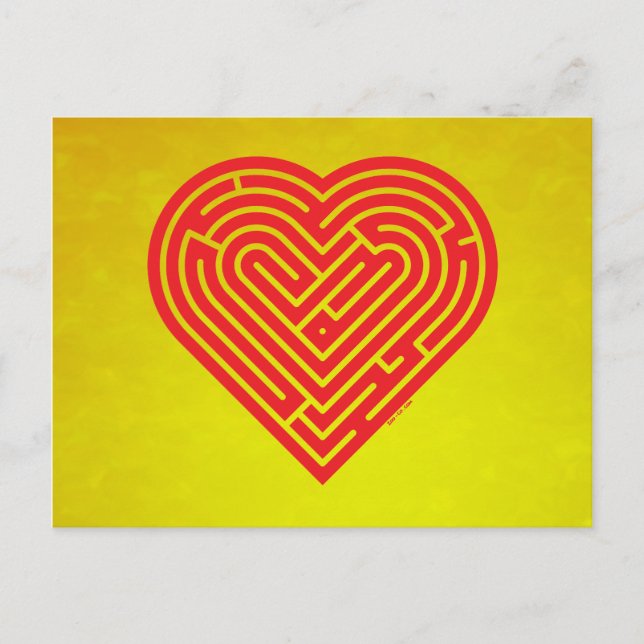 Labyrinth Heart Postcard (Front)