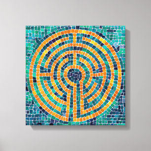 LABYRINTH II 12"x12" Wrapped Canvas (2.5" Deep)