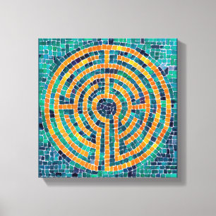 LABYRINTH II 12"x12" Wrapped Canvas (.75" Deep)