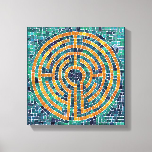 LABYRINTH II 12"x12" Wrapped Canvas (.75" Deep) (Front)