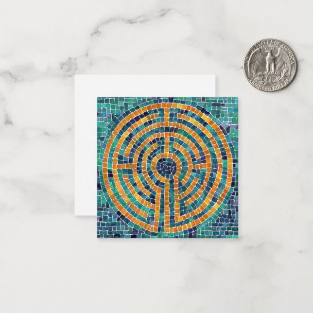 LABYRINTH II 2.5" Square Flat Card  (Front/Back In Situ)