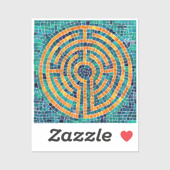 LABYRINTH II 2x2 Vinyl Sticker (Sheet)