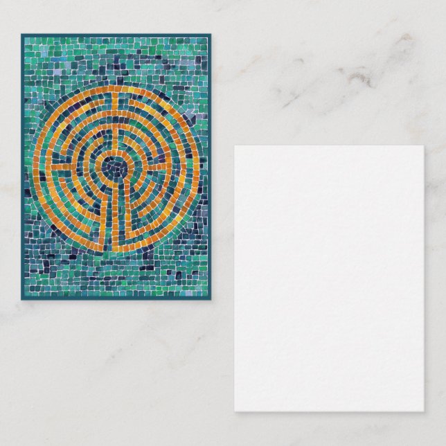 LABYRINTH II 3.5x2.5 Flat Note Card  (Front/Back)