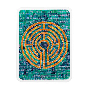 LABYRINTH II 3x4 Flexible Magnet - White