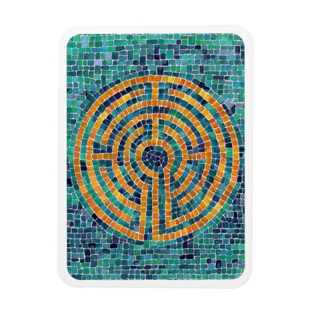 LABYRINTH II 3x4 Flexible Magnet - White (Vertical)