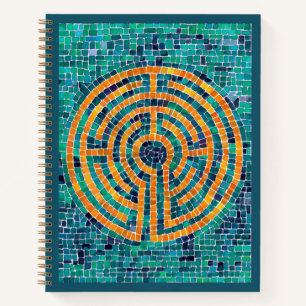 LABYRINTH II 8.5x11 Spiral Notebook