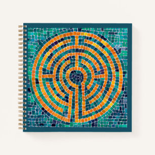 LABYRINTH II 8.5x8.5 Spiral Notebook
