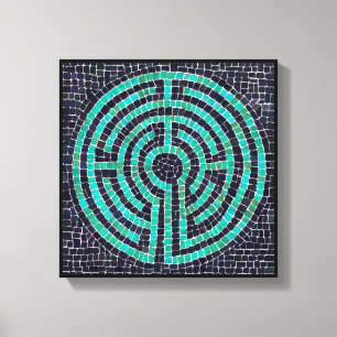 LABYRINTH III 12"x12" Wrapped Canvas (1.5" Deep)