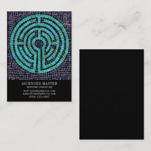LABYRINTH III 3.5x2.5 Business Card - Black