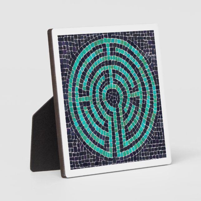 LABYRINTH III 5.25 Square Plaque - White (Front)