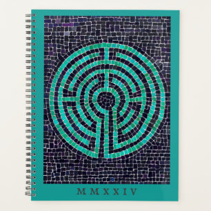 LABYRINTH III 8.5x11 Planner + Text / Turquoise