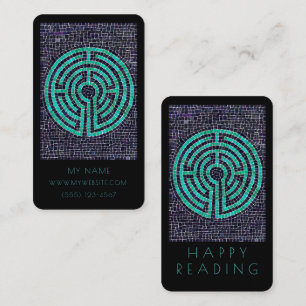LABYRINTH III Business Bookmark - 3.5x2 Card Black