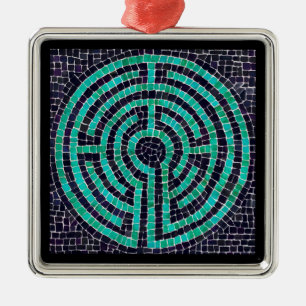 LABYRINTH III Premium Square Ornament