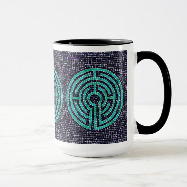 LABYRINTH III Tall Black Combo Mug (Right)
