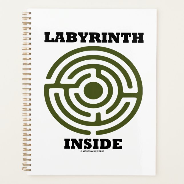Labyrinth Inside Psyche Psychological Humour Planner (Front)